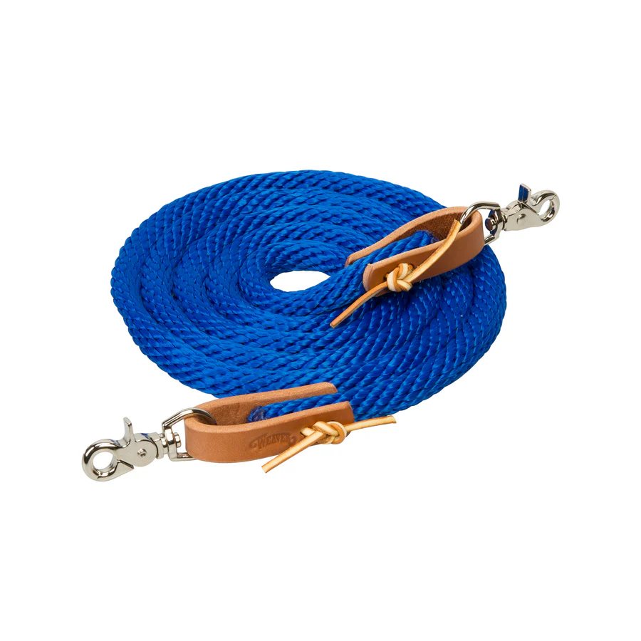 Rein工房 POLY ROPER REINS 5 / 8 X8 BLUE WEAVER