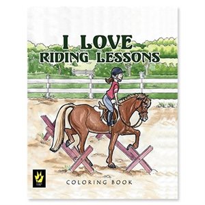 COLORING BOOK I LOVE RIDING LESSONS