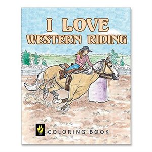 COLORING BOOK I LOVE WESTERN RIDING