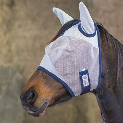 Masque Anti-mouches HORSEGEAR Avec Oreilles Sans Rabat Nasal Gris 79667