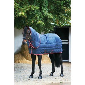 COUVERTURE AMIGO STABLE VL PLUS MED NAVY / RED & BLUE