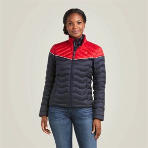 MANTEAU ARIAT JACKET TEAM COLORBLOCK ROUGE / NAVY / LOGO BLANC